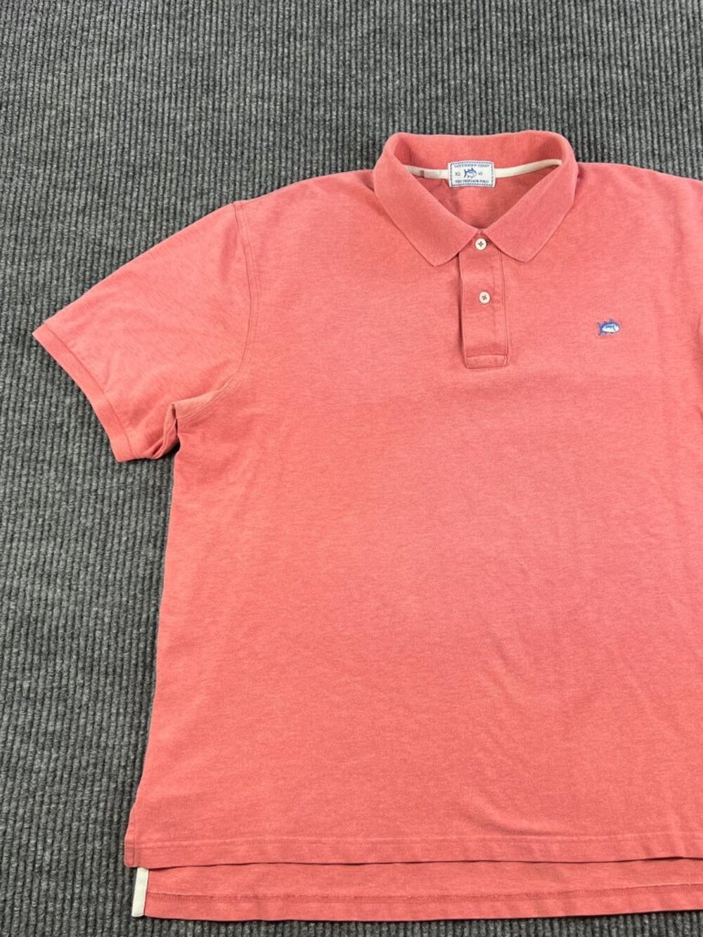 Southern Tide The Skipjack Polo Shirt Men's XL Solid Pink Casual Short Sleeve